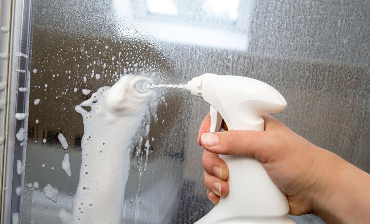 Glass Shower Door Full of Stains This Trick Wipes Them Out Instantly